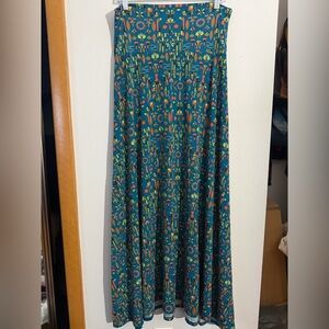 LuLaRoe Vibrant Patterned Maxi Skirt
